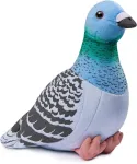 Wigiwama Lilizzhoumax Balandis Mink&scaron;tas Žaislas 23 cm/9 colių, Imituotas Gyvūno Balandžio Pliu&scaron;inis Žaislas, Kawaii Mink&scaron;tas Žaislas Pauk&scaron;tis, Realisti&scaron;kas Balandžio Pliu&scaron;inis Žaislas Laukinams Gyvūnams, Dovana Draugams ir Vaikams