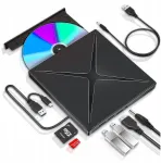 Pixel cd-r/dvd-rom i&scaron;orinis usb c/3.0 cd įra&scaron;ymo įrenginys ne&scaron;iojamas grotuvas