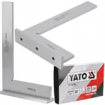 Yato stalių kampainis 90&deg; plieno 250x160mm plok&scaron;čias din 875/ii su pagrindu