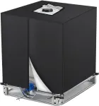 Ibc talpos uždangalas 1000l, 420d Oxford vandens talpos brezentas 1000l apsauginis uždangalas vandens talpai apsauginis uždangalas anti-uv apsauginis brezentas lietaus vandens talpos uždangalas 120 x 100 x 116 cm juodas