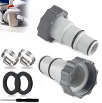 2 vnt. adapteriai jungtys reduktoriai baseino siurbliui 38 mm / 32 mm Intex