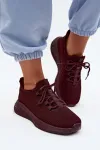 Bordo spalvos lengvi ir patogūs kokybi&scaron;ki sportiniai bateliai Big Star HI-POLY SYSTEM