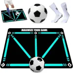 Futbolo kilimėlis, treniruočių kilimėlis, futbolas, futbolas, pakopų treniruočių kilimėlis, neslystantis futbolo pakopų treniruočių kilimėlis, 60 x 90 cm, smūgius sugeriantis futbolas