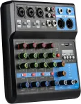 5 Kanalų Dj Mikseris su Fx Efektais: Reverb, Delay
