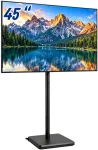 TV staliukas Relaxdays Televizoriaus grindų stovas 32-60 colių, pasukamas, auk&scaron;čio reguliavimas, plienas ir MDF