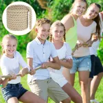 Neburora 6 m ilgio virvė traukimui vaikams ir suaugusiems, lauko žaidimams, sporto dienai, &scaron;eimos susitikimams, vasaros lauko kiemui, vejai, stovyklavimui, i&scaron;kylai, karnavalui, vakarėlių žaidimams, chaki spalvos