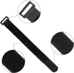 Velcro Kabelių rai&scaron;teliai, daugkartinio užsegimo, 12 vnt., 6 dydžių, lipni velcro juosta, daugkartinio naudojimo velcro dirželiai ilginamiesiems laidams, žarnoms, dviračiui, garažui