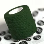 Žalia futbolo juosta 5cm x 4,5m Griprolls Gripsocks.pl kohezinis tvarstis