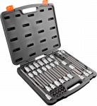 Neo Tools 38 dalių Torx ir Spline antgalių rinkinys su TUV sertifikatu