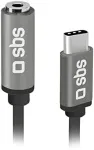 SBS Mobile SBS USB-C zu 3,5 mm Klinke adapteris juodas