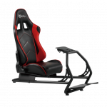 Žaidimų kėdė lenktynėms White Shark King of Speed Racing simulation cockpit