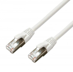 MicroConnect CAT6A S / FTP 20m Baltoji LSZH