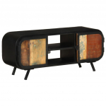 TV staliukas TV spintelė, 110x30x45cm, perdirbtos medienos masyvas