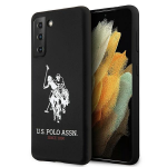Us Polo Assn US Polo USHCS21MSLHRBK S21 Plus G996 dėklas telefonui juodos spalvos silikoninis Logo