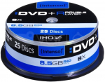 INTENSO 4311144 DVD+R DL DoubleLayer Intenso [ cakebox 25 | 8,5 GB | 8x]