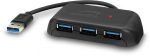 Speedlink SNAPPY EVO USB Hub , 4-Port, USB 3.0, USB 3.1 Gen 1 USB 3.2 Gen 1 (5 Gbit-s), Passive, Juodas