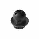 Orno Termoplastinis lempos laikiklis E27 su apykakle, juodas, rinkinyje 40 vnt