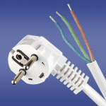 Elektro-Plast Jungiamasis kabelis su baltu kampu 3 x 1,5mm 5m (51.939)