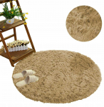 Strado Gausuotas apvalus kilimėlis 150x150 CappuccinoCamel (&scaron;viesiai ruda)