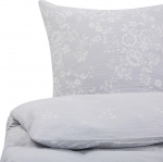 Shumee Medvilnė su gėlėmis 200 x 220 cm pilka MORNINGSIDE