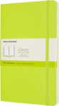 Moleskine MOLESKINE Classic L (13x21 cm) sklandžiai, mink&scaron;tas nustatymas, citrina žalia, 240 puslapių, žalia