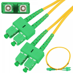Extralink SC/APC-SC/APC Patch Cord, Single-Mode, Duplex, G657A, 3mm, 1m