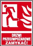 ANRO Įspėjimo plok&scaron;tė Ugnies durys uždarytos 150x205 (29P / F1 / FS)