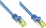 RJ45 jungiamasis kabelis su Cat.7 žaliu kabeliu ir fiksavimo juostelių apsauga (RNS&reg;), S/FTP, PiMF, be halogenų, 600MHz, OFC, mėlynas, 30m, Good Connections&reg; (8070R-300B)