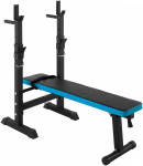 Tiesus reguliuojamas treniruočių suoliukas su stovais REBEL ACTIVE