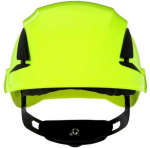 3M SecureFit X5514V-CE-4 Apsauginis &scaron;almas, ventiliuojamas, su UV jutikliu, neoninės žalios spalvos, EN 397 (X5514V-CE-4)