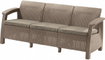 Keter Sofa Corfu Love Seat Max, smėlio
