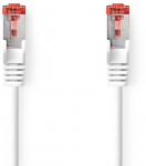 Nedis CAT6 tinklo kabelis - RJ45 jungtis | RJ45 jungtis | S/FTP | 0,25 m | Apvalus | LSZH | Baltas | Etiketė