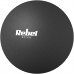 Masažo kamuoliukas 6.25cm, juodos spalvos, silikoninė medžiaga, REBEL ACTIVE