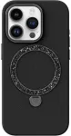 Telefono dėklas Joyroom Dancing Circle PN-15L2 Iphone 15 Pro (juodas) be pakuotės