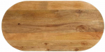 Stalvir&scaron;is, 120x50x2,5cm, mango medienos masyvas, ovalo formos