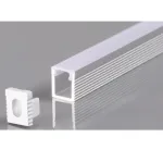 LED profilis su dangteliu ir užbaigimais, sidabro sp., 2m