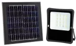 20W LED prožektorius su saulės baterija, juodas, 6000K