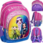 Astra 1-3 klasių kuprinė - Rainbow High Sidabrinis Style