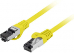 PATCHCORD KAT.8.1 S/FTP LSZH CU 0.5M Geltonas FLUKE PASSED LANBERG