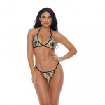 Forplay Sea Me Shine Bikini Set L - Two Way Sequin Swimwear