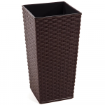 Lamela Plastikinis vazonas Finezja Rattan, 30 x 30 cm