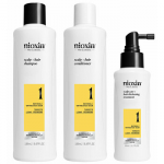 Nioxin Sistema 1 &ndash; Kit - Tratamiento Para Cabello Natural Con Debilitamiento Leve 3 U