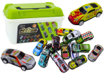 Lean Toys Automobilių rinkinys lagamine, 30 vnt.