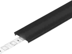 LED juostos profilio dangtelis C6 CLICK, juodas, 2m