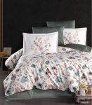 Riposo LUXURY Satino medvilnės patalynės komplektas VIYANA BEIGE 200x220 cm