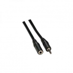Garso kabelio prailginimas Jack (3.5mm) M - Jack (3.5mm) F, 3 m, juodas