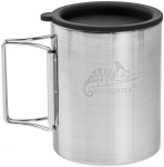 Helikon Thermal mug with lid 250 ml Sidabrinis, Juodas