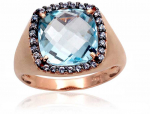 Auksinis žiedas Diamond Sky "Morrigan XII" i&scaron; raudono, 585 prabos aukso