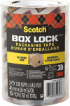 Q-Connect SCOTCH&reg;Box Lock pakavimo juosta, 48mm x 50m, 3vnt., skaidri