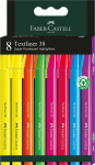 Teka Teksto žymeklių rinkinys Faber-Castell 38 8 spalvų